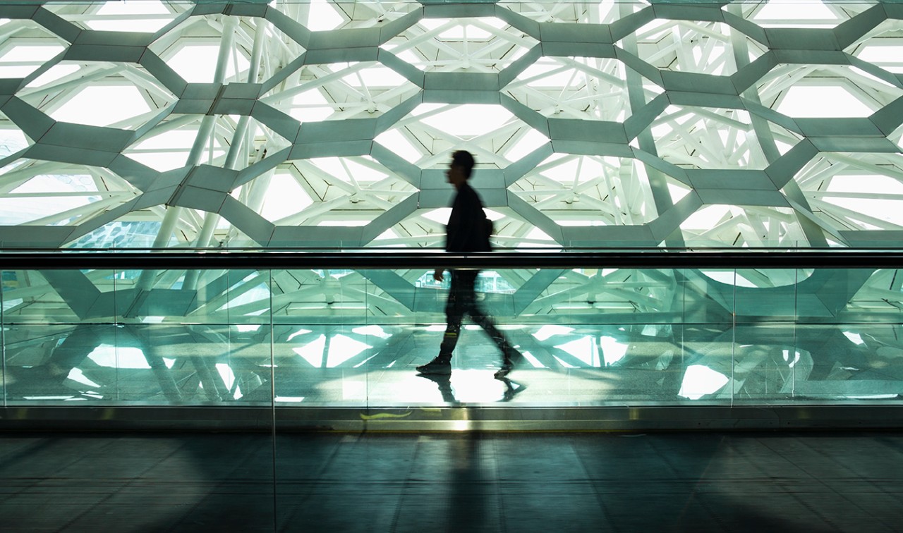 Airport walkway